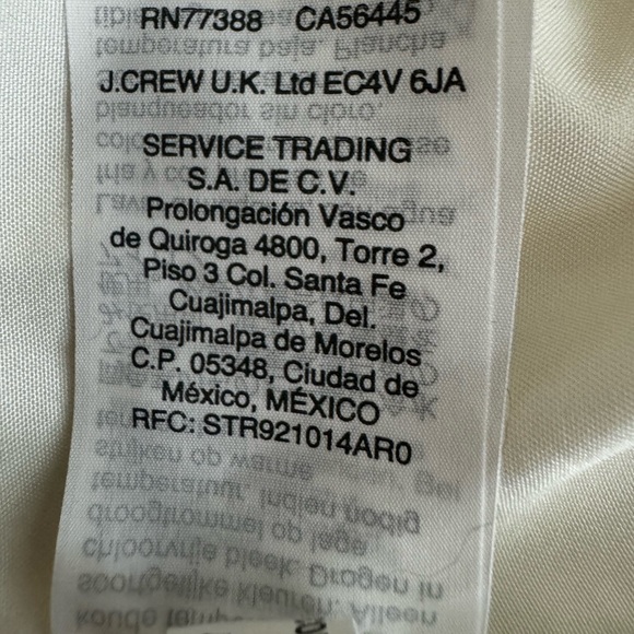 J. Crew Factory Ivory Scalloped Trim Adjustable Racerback Cami Women’s Size 2 - Picture 9 of 15